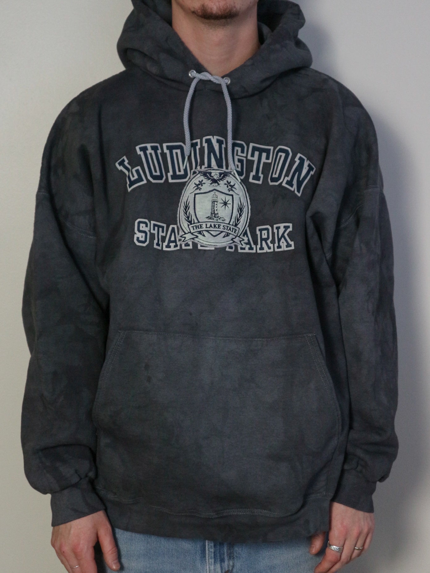 The Lake State Vintage Repaired Reworked Hoodie Mitten