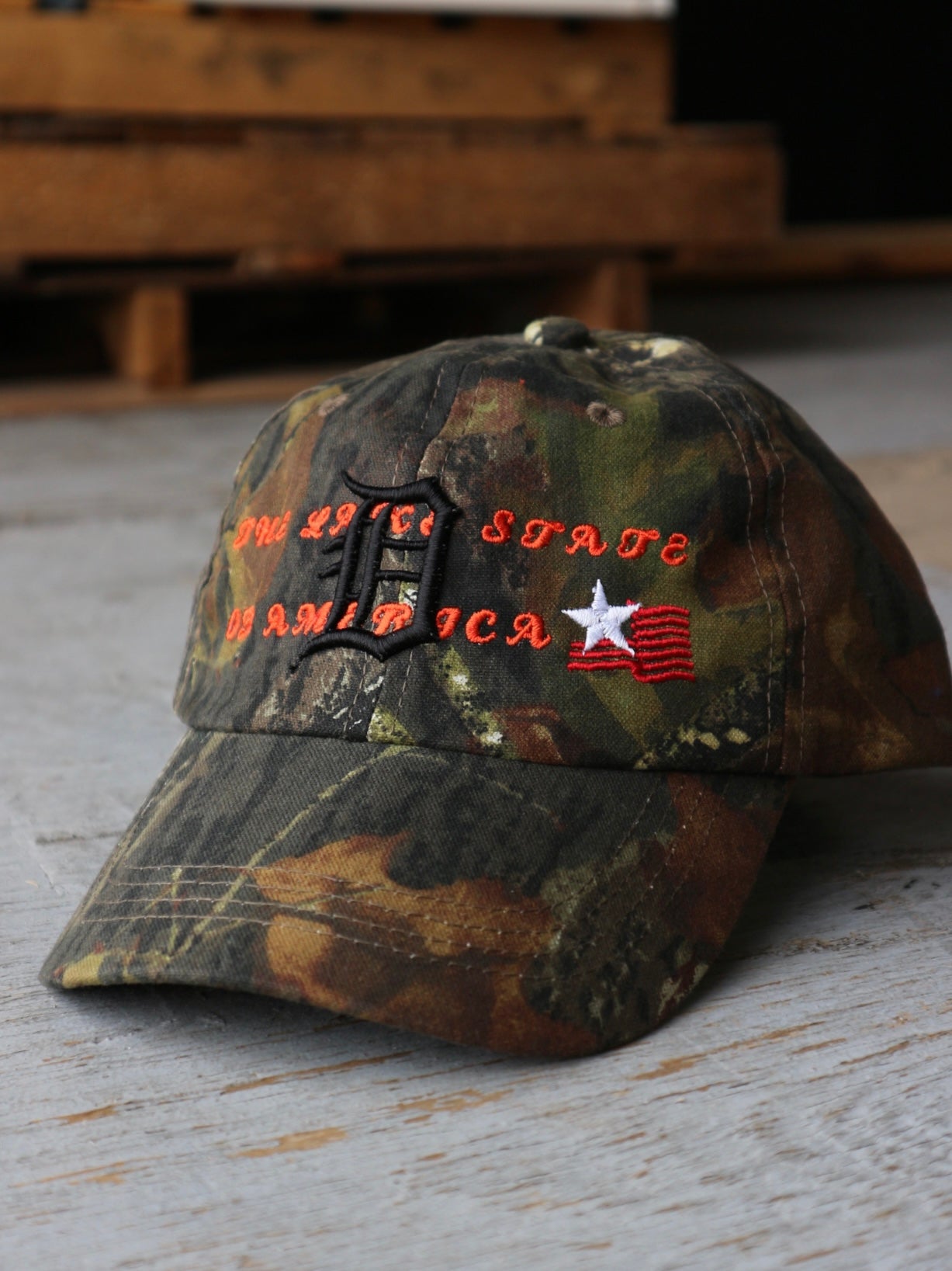 Michigan Camo Hat Vintage Camouflage